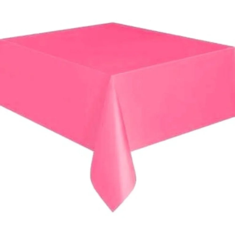 54 x 108 Rectangular Plastic Tablecloths Tablecovers, Lot of 2